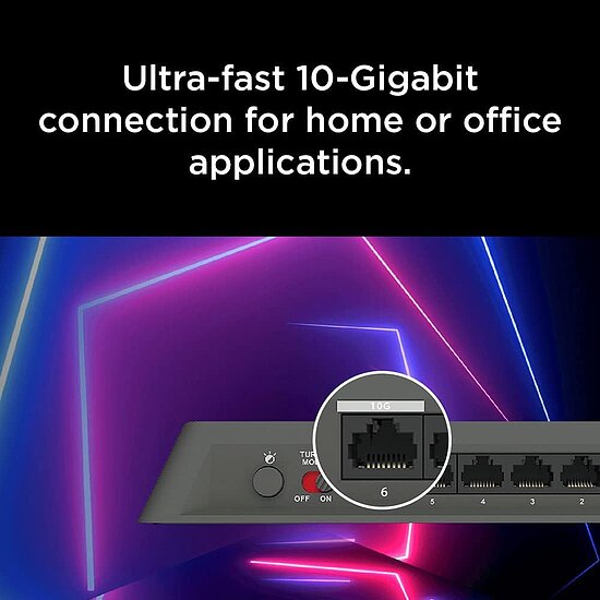 Bild 5 - D-Link DMS-106XT 6-Port Multi-Gigabit Unmanaged Switch mit RGB Beleuchtung