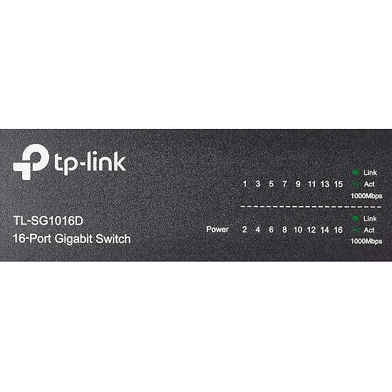 Bild 3 - TP-Link TL-SG1016D 16 Port Gigabit Netzwerk Switch Metallgehuse