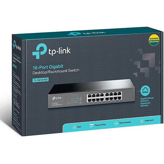 Bild 4 - TP-Link TL-SG1016D 16 Port Gigabit Netzwerk Switch Metallgehuse