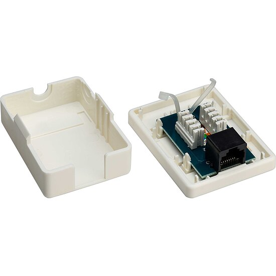 Bild 2 - Kab24Rj45 Netzwerkdose Aufputz CAT6 Einzeldose