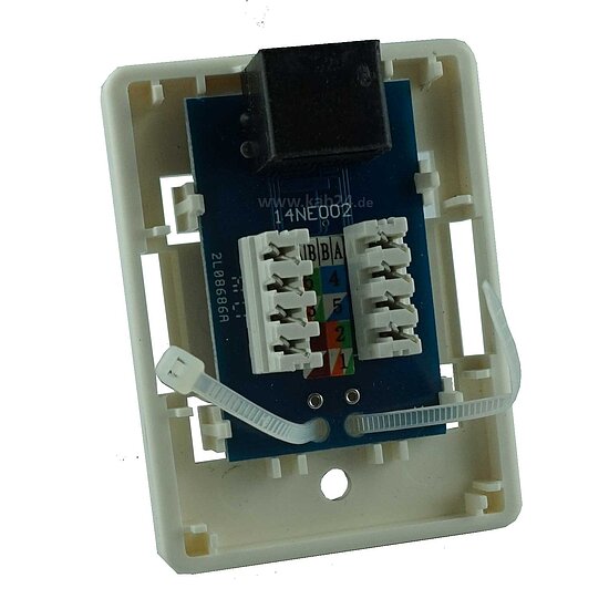 Bild 4 - Kab24Rj45 Netzwerkdose Aufputz CAT6 Einzeldose