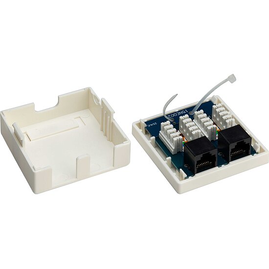 Bild 2 - Kab24� Rj45 Netzwerkdose Aufputz CAT6 Doppeldose