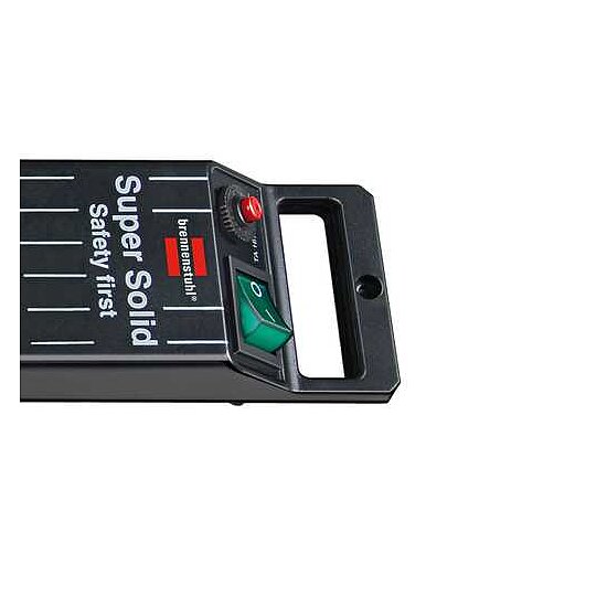 Bild 2 - Brennenstuhl 8er Steckdosenleist 2,5m Kabel Super Solid Line schwarzgrau mit Schalter Wandmontage