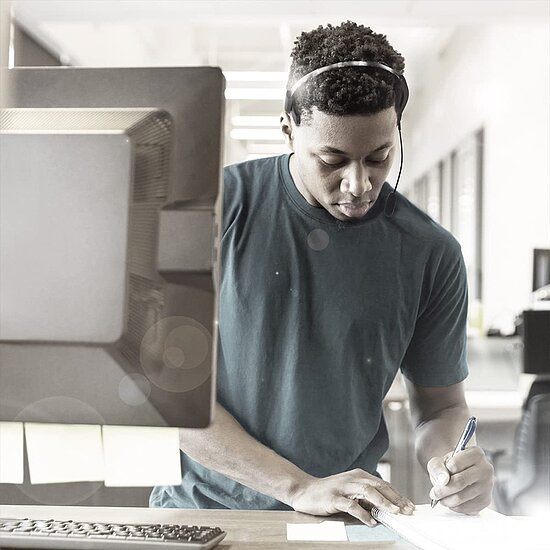 Bild 2 - LogiLink BT0059 - Bluetooth Mono Headset mit Ladestation, Mikrofon