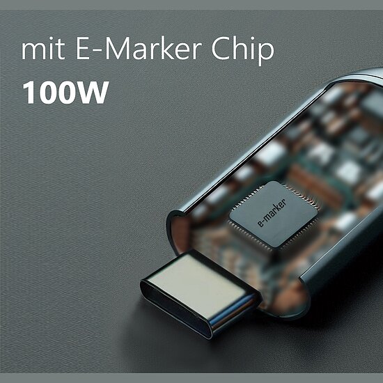 Bild 2 - Magnetkabel USB Typ C mit E-Marker Chip