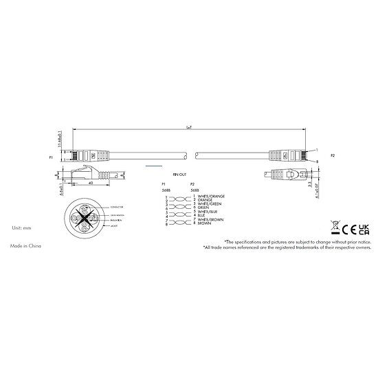 Bild 2 - CAT6a PoE++ Kabel AWG 24 belastbar bis 100W PoE / HDBT bis 50m