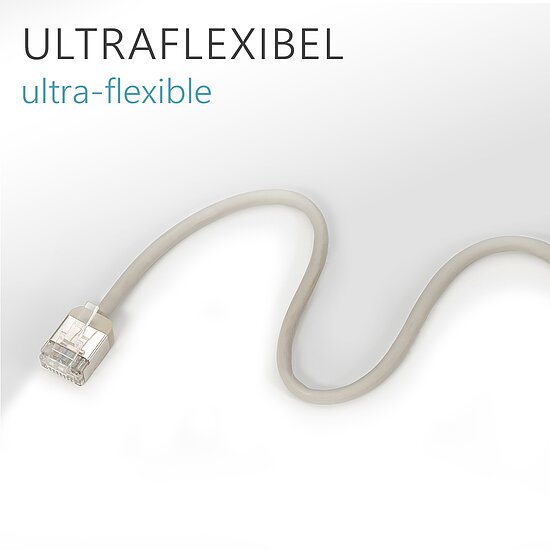 Bild 3 - CAT 8.1 Patchkabel grau 32AWG/7 U/FTP/ d�nn & flexibel