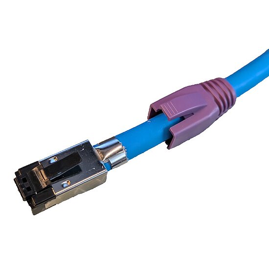 Bild 2 - CAT 8.1 Patchkabel blau AWG24 S/FTP PIMF halogenfrei max. 40 GBit/s max. 100W PoE++