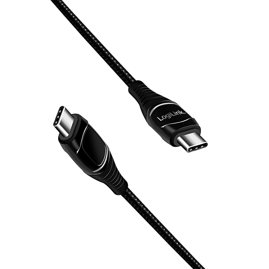 Bild 2 - USB 2.0 Type-C Kabel, C/M zu USB-C/M, E-mark, PD, Display, schwarz, 2 m max. 240 Watt