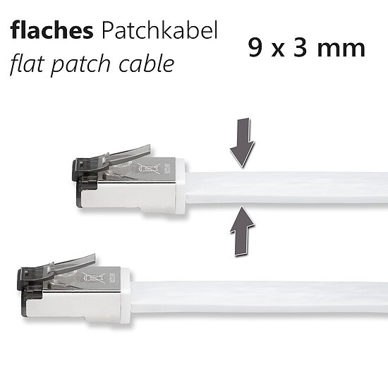 Bild 3 - CAT8.1 Patchkabel wei AWG 26 U/FTP (RJ45  RJ45)