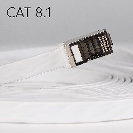 Bild 5 - CAT8.1 Patchkabel wei AWG 26 U/FTP (RJ45  RJ45)