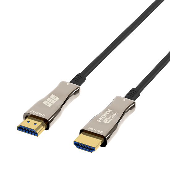 Bild 3 - HDMI Glasfaserkabel AOC aktiv 4K60Hz 18 Gbit/s schwarz komp. mit HDMI 2.0