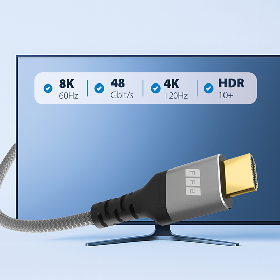 Bild 6 - HDMI Kabel Ultra High-Speed 8K60Hz 48 Gbit/s space grau