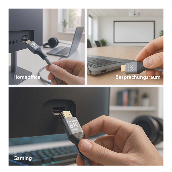 Bild 7 - HDMI Kabel Ultra High-Speed 8K60Hz 48 Gbit/s space grau