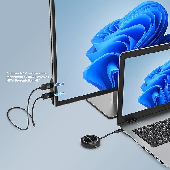 Bild 4 - 1080p Wireless HDMI-Displayadapter mit USB-C-Sendemodul