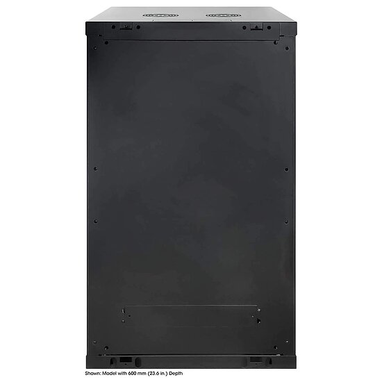 Bild 4 - Kab24 Netzwerkschrank 19 Zoll 20 HE schwarz Wandgehuse H:99,4 x B:60 x T:45cm
