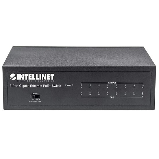 Bild 3 - 8-Port Gigabit Ethernet PoE+ Switch, IEEE 802.3at/af Power over Ethernet (PoE+/PoE)-konform, 60 W, Desktop