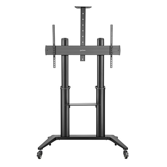 Bild 9 - Aluminium Multimedia TV-Stnder auf Rollen mit extrem hoher Traglast / 70120 Zoll / bis 140 kg / hhenverstellbar & neigbar / mit AV- & Kamerafach