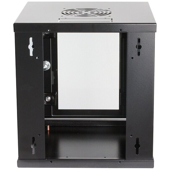 Bild 2 - Kab24 Netzwerkschrank 10 Zoll 6 HE schwarz Wandgehuse H:32 x B:30 x T:30cm