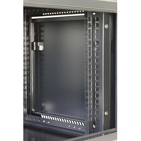 Bild 4 - Kab24 Netzwerkschrank 19 Zoll 15 HE schwarz Wandgehuse H:77 x B:60 x T:45cm