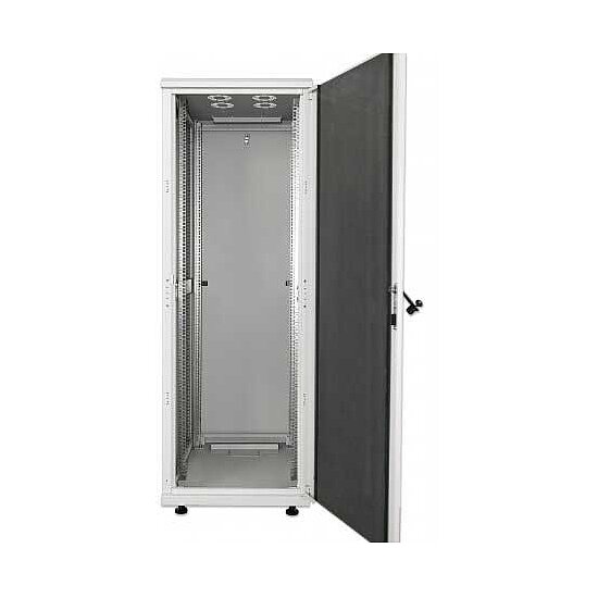 Bild 4 - Kab24 Netzwerkschrank / Serverschrank 19 Zoll 42 HE grau H:205,7 x B:60 x T:80cm