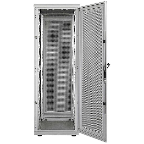 Bild 5 - Kab24� Netzwerkschrank / Serverschrank 19 Zoll 36 HE grau montiert H:172,8 x B:60 x T:100cm