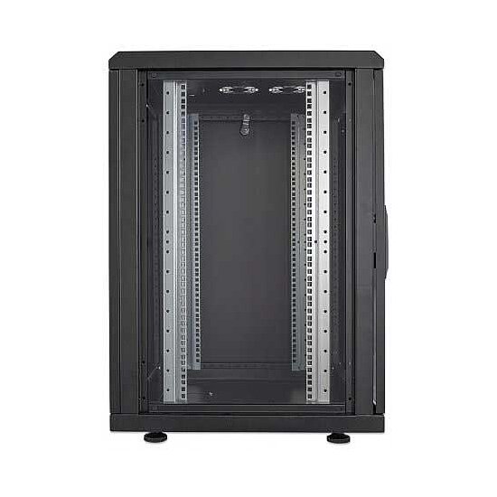 Bild 4 - Kab24 Netzwerkschrank / Serverschrank 19 Zoll 16 HE schwarz montiert H:87,8 x B:60 x T:60cm