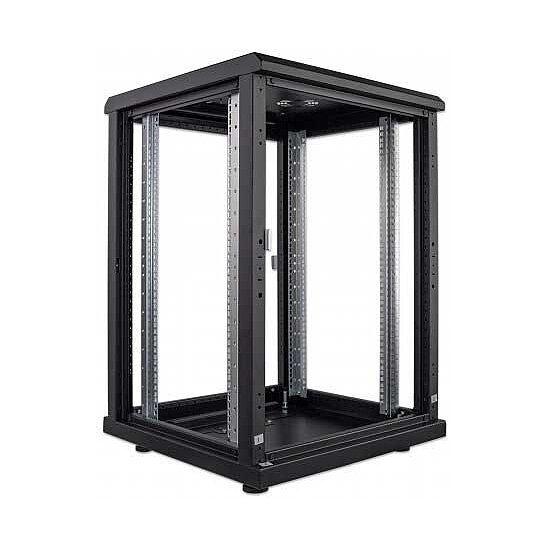 Bild 6 - Kab24 Netzwerkschrank / Serverschrank 19 Zoll 16 HE schwarz montiert H:87,8 x B:60 x T:60cm