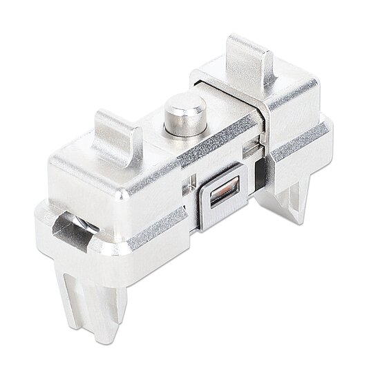 Bild 1 - Clip zur werkzeuglosen Rackmontage, 1 HE