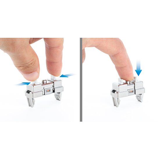 Bild 5 - Clip zur werkzeuglosen Rackmontage, 1 HE