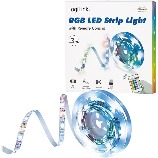 Bild 5 - RGB-LED-Band mit Fernbedienung selbstklebend 3 m USB powerd