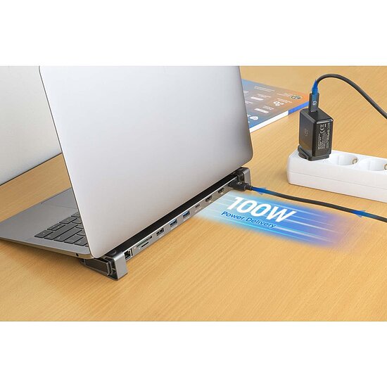 Bild 10 - USB-C PD 10-in-1 Dual HDMI-Monitor 4K Dockingstation / Multiport-Hub