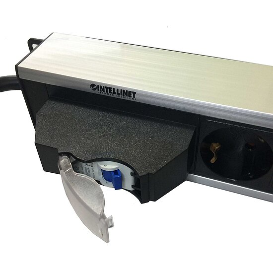 Bild 2 - Manhattan 12-fach Steckdosenleiste f�r 19 Zoll Montage inkl. Sicherungsautomat