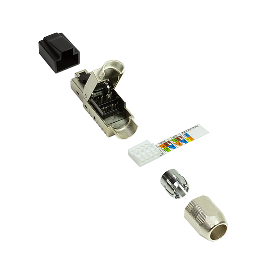 Bild 4 - Feldkonfektionierbarer Stecker Cat.6A geschirmt MPTL getestet f�r AWG22 - AWG 27