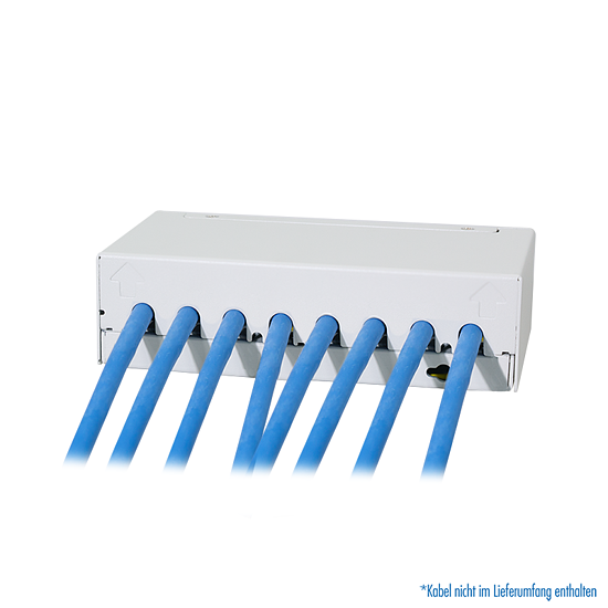 Bild 4 - Patch Panel 8 Port mit 8 Cat.6A Keystone Modulen
