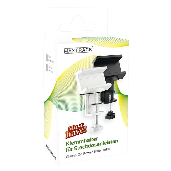 Bild 10 - Klemmhalter f�r Steckdosenleisten / Klemmbereich: 10 - 50 mm / wei�