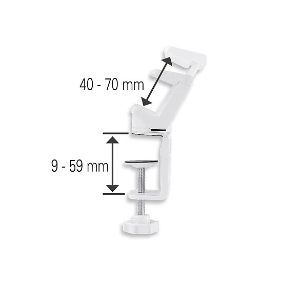 Bild 5 - Klemmhalter fr Steckdosenleisten, 360 Dreh-Design, wei