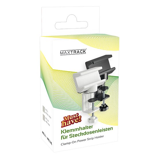 Bild 7 - Klemmhalter fr Steckdosenleisten, 360 Dreh-Design, wei