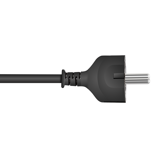 Bild 3 - Power Cord, CEE 7/7 - C13, schwarz, Dell, 1,8 m