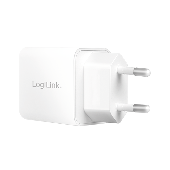 Bild 2 - Dual-USB-Steckdosenadapter, 20 W, GaN, 1x USB-C (PD), 1x USB-A, Wei�