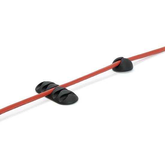 Bild 4 - Kabelhalter 8er-Set selbstklebend schwarz