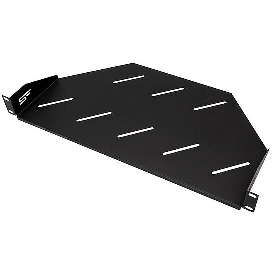 Bild 4 - 19 Zoll Fachboden 1HE schwarz 235mm f�r Eckschrank