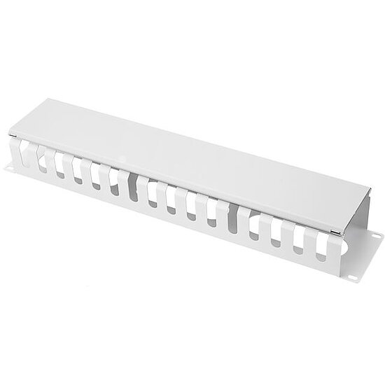 Bild 2 - 19 Zoll Rangierpanel Kabelf�hrungspanel grau 2HE