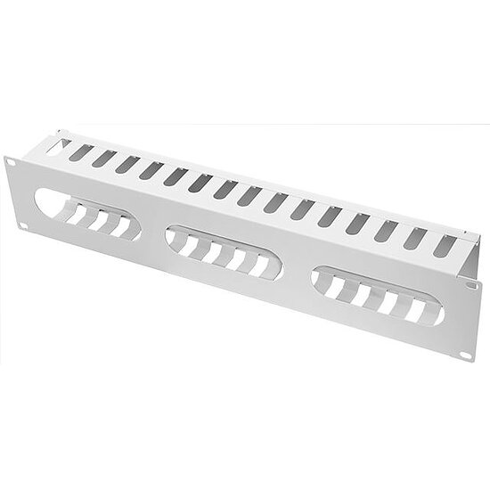 Bild 3 - 19 Zoll Rangierpanel Kabelf�hrungspanel grau 2HE