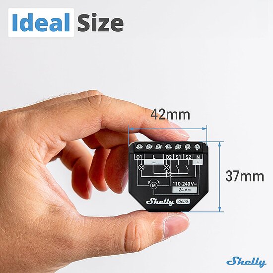Bild 2 - Shelly Plus 2PM Gen3 / Wlan & Bluetooth 2 Kanle Smart Relais Schalter mit Leistungsmessung