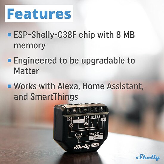 Bild 4 - Shelly Plus 2PM Gen3 / Wlan & Bluetooth 2 Kanle Smart Relais Schalter mit Leistungsmessung