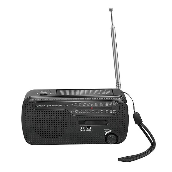 Bild 2 - Dynamo-Handkurbel-Radio mit Solarpanel und Taschenlampe