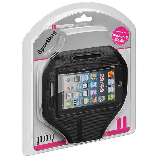 Bild 2 - Sportbag Armband schwarz f�r Apple iPhone 5/5C/5S Schnellverschluss