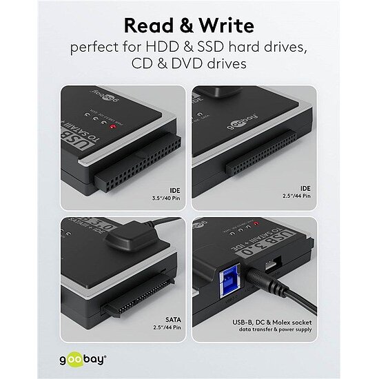Bild 11 - USB 3.0 Festplattenadapter fr IDE und SATA