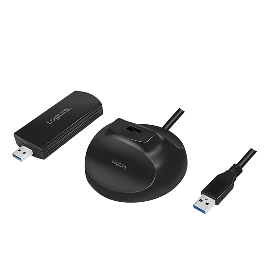 Bild 7 - Wireless LAN Adapter, 802.11ac, USB 3.0, USB-Halterung, 1900 Mbit/s